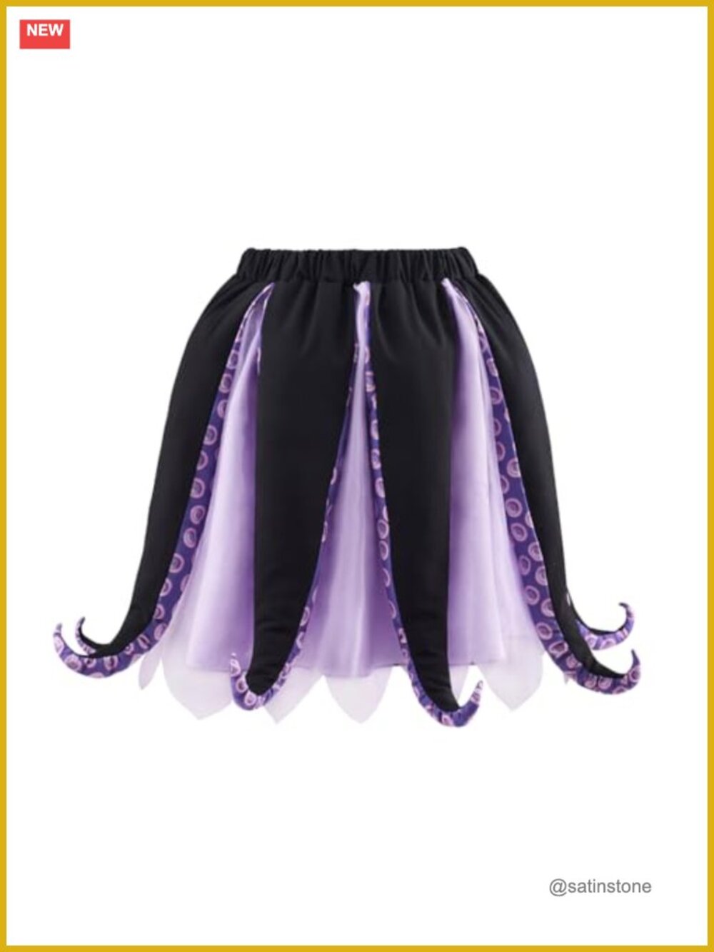 Ursula Costume Tutu Dress Tentacle Skirt Halloween Cosplay